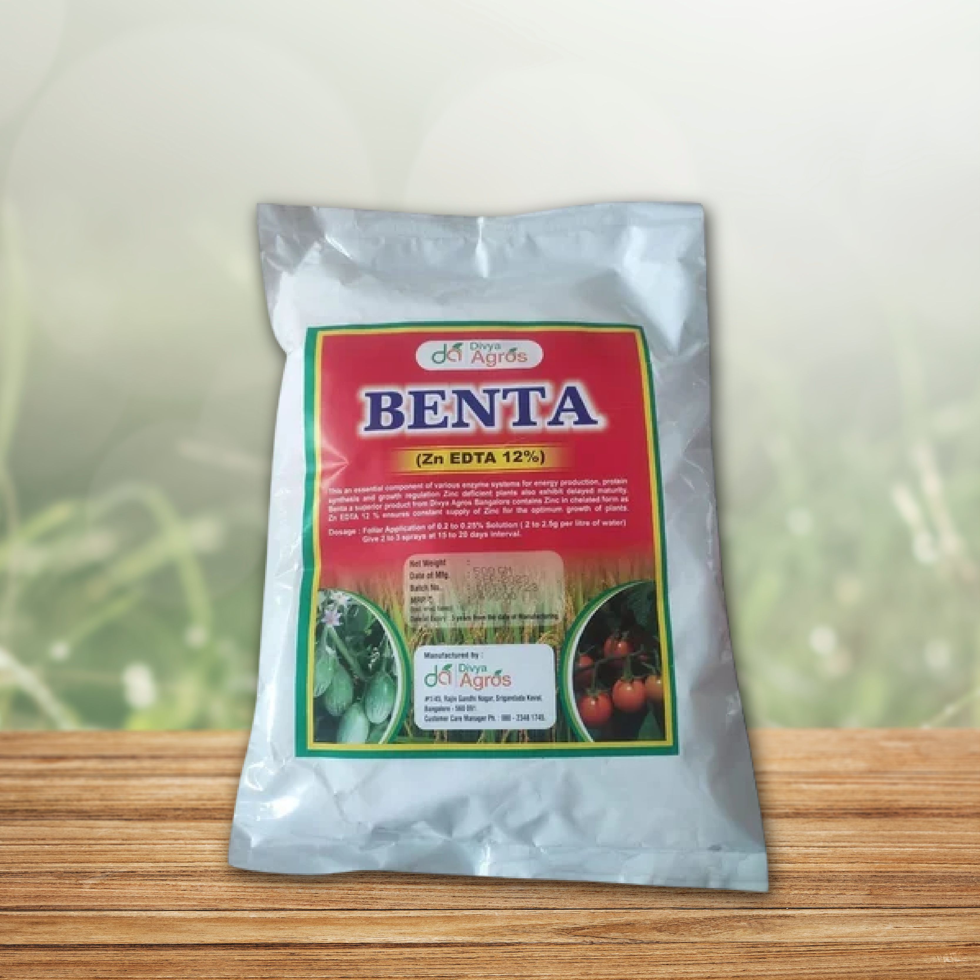 Divya Agros Benta ™ – Zinc EDTA 12% Micronutrient Fertilizer